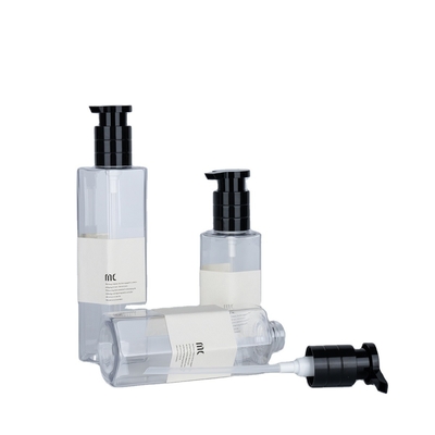 Υλικό κολάρου PET πλαστικό 200ml 250ml 300ml μπουκάλι σαμπουάν για συσκευασία φροντίδας δέρματος