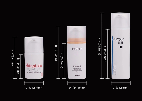 15ML 30ML 50ML Φιάλη PP/PCR Πυροβόλη αντλία λοσιόν για οθόνη εκτύπωσης και ίση δοσολογία