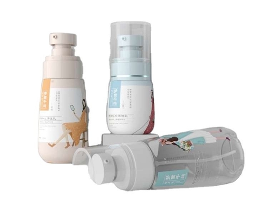 Τύπος σφράγισης 30ml 60ml 80ml 100ml μπουκάλι κοσμητικού σπρέι PET για αρώματα ηλιακής προστασίας