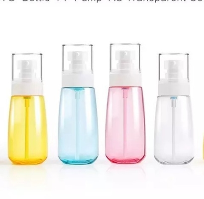 Τύπος σφράγισης 30ml 60ml 80ml 100ml μπουκάλι κοσμητικού σπρέι PET για αρώματα ηλιακής προστασίας