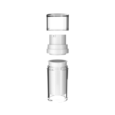 30 ml 50 ml χωρητικότητας διπλή εσωτερική φιάλη πολυτελής γαλακτωματοποιημένη έμουλσία χωρίς αέρα φιάλη με καπάκι βίδας MS