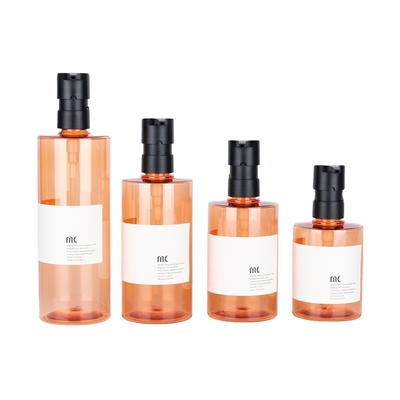 200 ml 250 ml 300 ml 400 ml πλαστικό μπουκάλι PET μπουκάλι σαμπουάν μπουκάλι στρογγυλό μπουκάλι με αντλία λοσιόν