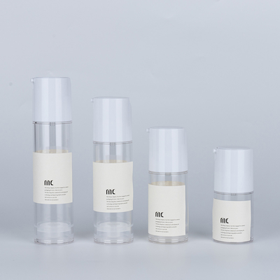 10ml 15ml 20ml 30ml 50ml 80ml 100ml 120ml πλαστική αντλία χωρίς αέρα μπουκάλι λοσιόν για φροντίδα του δέρματος