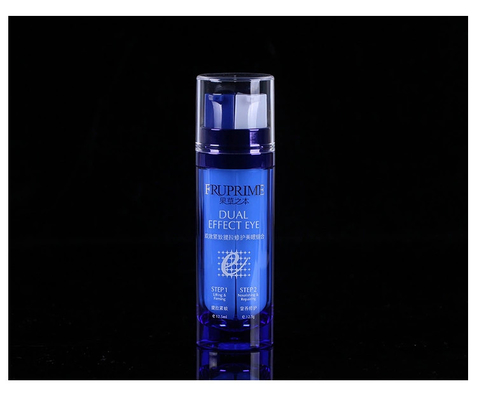 Χρωματιστή Κοσμετική Μπουκάλι Χωρίς Αέρα 25ml Μέσα χαραγμένο AS Διπλό εσωτερικό μπουκάλι Luxury Emulsion