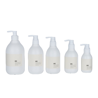 Σκίνο εκτύπωση 100ML 200ML 250ML 300ML 500ML Στρογγυλό πλαστικό μπουκάλι σαμπουάν PE μπουκάλι πλύσης χεριών