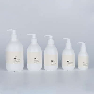 Σκίνο εκτύπωση 100ML 200ML 250ML 300ML 500ML Στρογγυλό πλαστικό μπουκάλι σαμπουάν PE μπουκάλι πλύσης χεριών