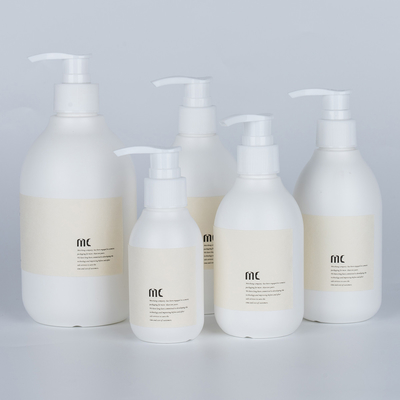 Σκίνο εκτύπωση 100ML 200ML 250ML 300ML 500ML Στρογγυλό πλαστικό μπουκάλι σαμπουάν PE μπουκάλι πλύσης χεριών