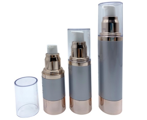Υλικό PP 15ml 30ml 50ml Φιάλη αντλίας χωρίς αέρα για οθόνη εκτύπωσης προσωπικής φροντίδας