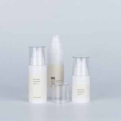 15ML 30ML 50ML Διαφανές μπουκάλι αντλίας λοσιόν χωρίς αέρα με σφραγισμό