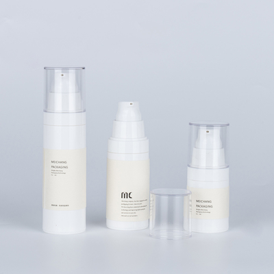 15ML 30ML 50ML Διαφανές μπουκάλι αντλίας λοσιόν χωρίς αέρα με σφραγισμό
