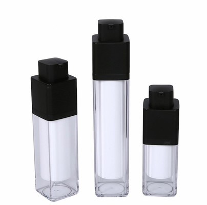 20 ml 30 ml 50 ml Ακρυλική μπουκάλι λοσιόν χωρίς αέρα με αντλία χωρίς αέρα και οθόνη εκτύπωσης